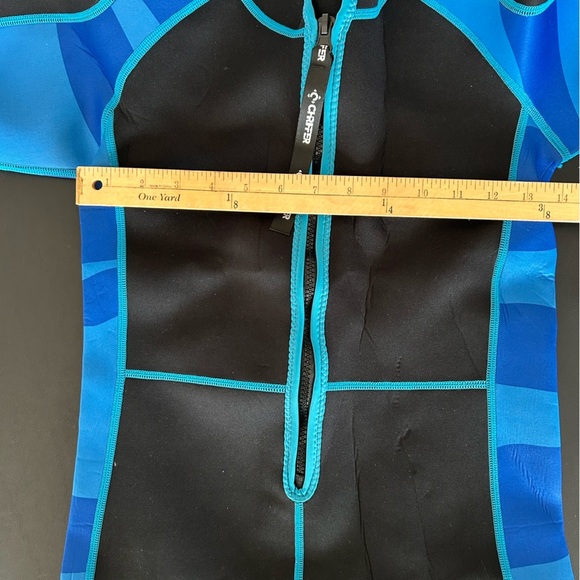 Chriffer Kids Wetsuit for Girls Boys 2mm Thermal Blue Size XL - Picture 5 of 6